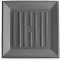 Crescent Garden Universal Square Plant Saucer, Modern UV Safe Durable Drip Tray for Square Planter, Heavy-Duty Plastic Drainage Dish, Indoor/Outdoor Flowerpot Saucer- 13'' inner x 16.75" outer (Slate) by CrescentGarden