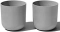 Veradek Round Lima Plastic Planter Pots for Indoor/Outdoor Garden Use, Gray, Suitable for Small to Large Succulent Plants, Flowers, Modern Interior Plants by VeradekOutdoor