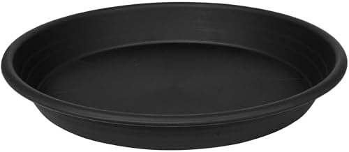 1 Pack of 26 inch Plant Saucer, Large Plant Tray, Heavy Sturdy Plant Drainage Tray for Indoors, Bird Bath Bowls, Sturdy Plastic Pot Tray for Planter (Black) by Unknown