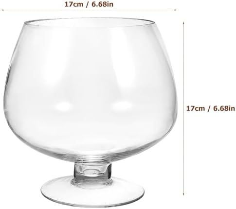 GANAZONO Clear Glass Goldfish Tank 17cm - Image 2