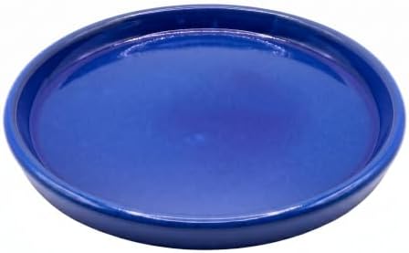 Ceramic Plant Saucer, 11.4 inch, Falling Blue by krayceSerenya