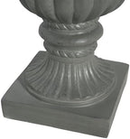 26" Gray Large Urn Planter Outdoor – Tall Pedestal Planters for Outdoor Plants, Durable Magnesium Oxide Garden Urn Flower Pot for Patio, Front Porch, or Indoor Décor - Image 4