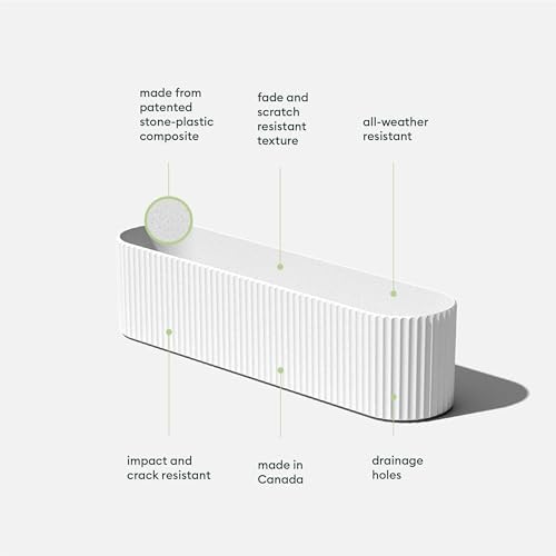 Veradek Demi Series Window Box Planter - Round Outdoor Planter - Image 3