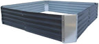 47" Lx47 Wx10 H Galvanized Raised Garden Bed 3.9x3.9x0.8ft Metal Planter Box Dark Grey Large Metal Oval Patio Kit Planting Bed Suitable for Outdoor Backyard Plant Flower Vegetable Fruit - Image 5