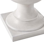 Merax 20.47" H Classic Outdoor Planter with Drainage, Antique White - Image 7