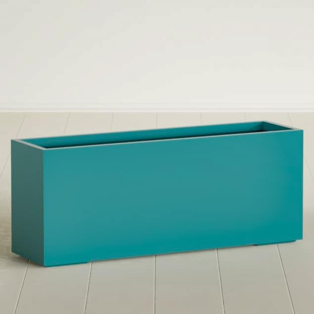 Greenline Leo Tall Rectangular Fiberglass Planter, Outdoor Planter Box by GreenlinePlanters