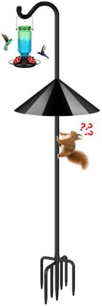 FEED GARDEN 108’’ Bird Feeder Pole Squirrel Proof 1 Pack, Shepherds Hook by FEEDGARDEN