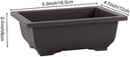 SEUNMUK 30 PCS 6.5 Inch Plastic Bonsai Training Pots, Thicken Rectangular Plastic Growing Pots, Flower Succulent Pots Container, Bonsai Plants Growing Pot for Home, Office, Balcony, Garden and Yard - Image 2