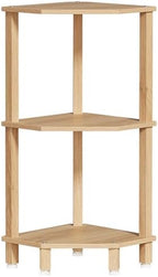 YUFAM 3-Tier Corner Shelf, Natural by YUFAM