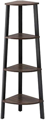 VASAGLE 4-Tier Corner Shelf Stand, Modern Ladder Shelf by VASAGLEbySONGMICSHOME