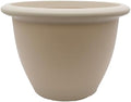 The HC Companies Sevilla Flower Planters - Durable Outdoor & Indoor Planter - Round Lightweight Self Watering Plant Pots for Herbs & More (14" Cottage Stone, Pack of 1) by TheHCCompanies