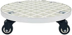 Plant Caddy with Wheels Heavy Duty,440Lb Capacity, Rolling Plant Stand, Planter Caddies Round Large Flower Pot Mover Plant Dolly Holder Planter Trolley Casters,White-40cm/16in by Unknown