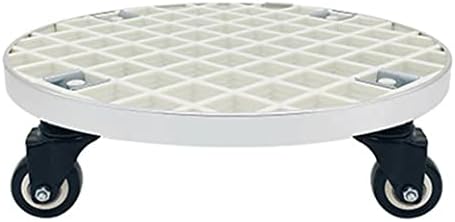 Plant Caddy with Wheels Heavy Duty,440Lb Capacity, Rolling Plant Stand, Planter Caddies Round Large Flower Pot Mover Plant Dolly Holder Planter Trolley Casters,White-59cm/23in by Unknown
