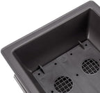 JEUIHAU 4 Pack 14 Inch Bonsai Training Pots with Tray, Rectangular Plant Pot with Drainage Hole, Brown Bonsai Tree Pot, Plastic Bonsai Planter Pots for Succulent, Herb, Flower, Potted Plant - Image 4