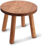 Solid Wooden Stool,Plant Stand,Step Stool,Light Walnut,10" H by zaowofires