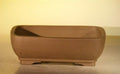 Bonsai Boy L320 10.7 x 7.9 x 3 in. Unglazed Ceramic Bonsai Pot, Tan - Rectangle by Unknown