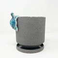 Nihow Ceramic Plant Pot with Cute Resin Figure for Idoor Plants, 5.75 Inch by Nihow