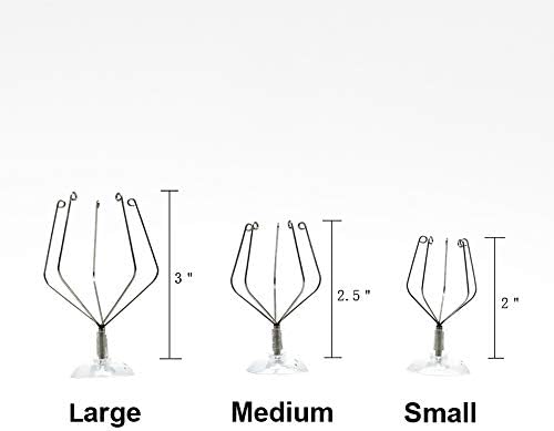 10 Pack Vertical Air Plant Holder (Suction Cup, Stainless Steel Tillandsia Air Plant Planter) A Unique Set of Air Plant Containers for Creating Tillandsia Art Display on Window. (Medium) - Image 3