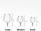 10 Pack Vertical Air Plant Holder (Suction Cup, Stainless Steel Tillandsia Air Plant Planter) A Unique Set of Air Plant Containers for Creating Tillandsia Art Display on Window. - Large - Image 3