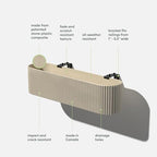 Veradek Demi Series Railing Planter - Round Window Box with Bracket - Image 2