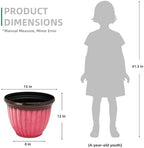 15" Large Planters for Outdoor Plants Set of 2 Plastic Flower Pots - Image 6