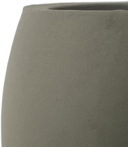 FAB HAB Beryl Handmade Round Metal Planters in Verde/Sage Green – Set of 3 (8", 15", 19”), Indoor/Outdoor, Lightweight with Drainage Holes - Image 6