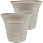 The HC Companies Sedona Self-Watering Planter Pot, 19 Inch, 2-Pack by TheHCCompanies