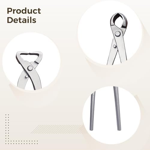 3 Pcs Bonsai Pruning Kit, Includes Carbon Steel Cutters: 8.3 in, Spherical, Oblique, and Branch Cutter Set, Tools for Gardening & Bonsai Modeling - Image 5