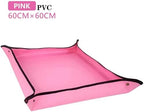 2 PCS Gardening Planting Mat, Reusable Garden Potted Pad Cushion, Transplanting for Flower Succulents Plant Repotting(Pink,60x60CM) - Image 2