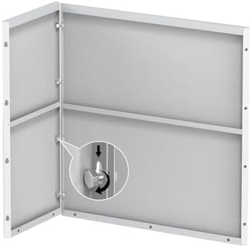Tall Planter -24X12X24inch Planter Box with Removable Insert Shelf, White - Image 5