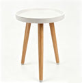 KGPLOME White Plant Stands Indoor with Raised Design and Heavy Wood Leg by KGPLOME