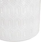 Patio Home Decor Planter, Ceramic Planter Pots with Geometric Design - Image 3