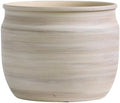 Olly & Rose Large Ceramic Plant Pot Brushed Grey/Brown Taupe - Ceramic Planter Terracotta 9 Inch Outdoor and Indoor Plant Pot for Home and Garden by OllyRoseEngland