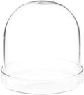 Plymor 3" x 3" Glass Display Dome Cloche (Clear Glass Tray Base), Pack of 6 by Plymor