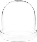 Plymor 3" x 3" Glass Display Dome Cloche (Clear Glass Tray Base), Pack of 12 by Plymor