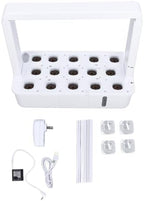 Hydroponics Growing System with LED Light, Indoor Planting Machine for Home & Kitchen Gardening, Black (US Plug 100-240V) by Unknown