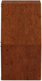 Wall Planter Set of 2, Rustic Corten Steel Vertical Garden Hanging Pots for Outdoor Balcony and Patio Decor, Weathered Metal Finish, 11.8 x 3.9 x 9.8 in - Image 7