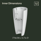 Mayne Modesto 42in Tall Round Modern Planter, Black - Image 4
