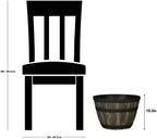 (2 Pack) Outdoor Whiskey Resin Flower Pot Barrel Planter, Walnut Brown, 22.4L - Image 4