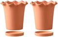 Flower pots Terracotta Planter for Indoor Handmade Plain Fired Breathable Clay Plant Pot gardenix Decor Planters(Reddish Pottery,12cm) by Unknown