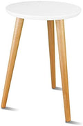 Uneedem Plant Stand Indoor, Mid Century Modern Small Round Plant Table for Flower Pots, 16.5" Tall Plant Holder Wood Stool for Living Room (2 Pack) by Uneedem