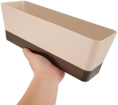 LABRIMP 2pcs Rectangular Window Sill Planter Box with Saucer and Drainage - Image 4