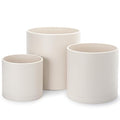 D'vine Dev 3-Pack Plastic Pots & Saucers, 8/10/12 in, Oatmeal, 74-V-H-5 by DvineDevPlanterPotsandStand