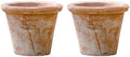 2/3 Pack Terracotta Planter, Breathable Clay Flower Pots, Red Clay Terracotta Plant Pots with Drainage, Indoor Outdoor Terracotta Flower Pot for Home Garden Plant Planting/12Cm by Unknown