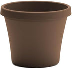 Bloem Terra Pot Planter: 12" - Chocolate Brown - Durable Resin Pot, for Indoor and Outdoor Use, Gardening, 3.5 Gallon Capacity, Saucer Sold Separately by Bloem