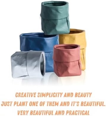 Indoor Plant Pot, 6.7 Inch (Large) Ceramic Planter with Drainage Hole and Mesh Pad – Modern Decorative Flower Pot with Attached Saucer, Perfect for Home and Office, Dark Green - Image 4