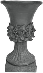 Merax 19.5 Inches Tall MGO Garden Urn Planter, Lightweight Concrete Urn for Flowers, Herbs & Succulents, Indoor & Outdoor Decorative Pot, Antique Gray - Image 6