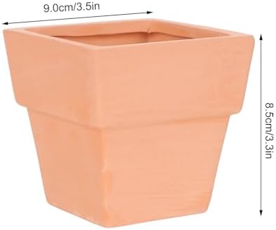 4pcs Ceramic Plant Pots for Succulents, Indoor Mini Garden Planters - Image 2