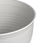 13.8 Inch Round Plastic Planters Urns, Set of 2, White Flower Pots - Image 5