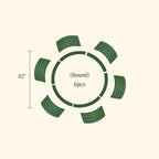 Vego garden 32" Tall 42" Round Raised Garden Bed Raised Bed Planter Box for Vegetables Flowers Patio-Pearl White - Image 2